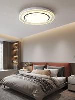 Milagro LED Flush Mount Ceiling Light in Iron and Acrylic