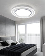 Milagro LED Flush Mount Ceiling Light in Iron and Acrylic
