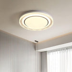Milagro LED Flush Mount Ceiling Light in Iron and Acrylic