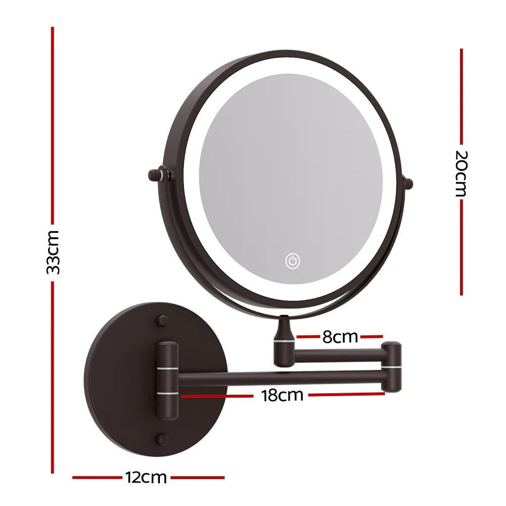 Three Tone Dimming Wall Mounted Makeup Mirror