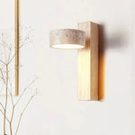 Off White Travertine Wall Lamp
