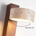Off White Travertine Wall Lamp