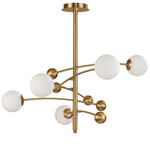 Magic Bean Chandelier — Modern Brass and Glass Pendant Light for Dining and Living Rooms