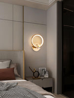 Crystal Butterfly Wall Sconce with LED Light in Gold Finish
