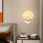 Crystal Butterfly Wall Sconce with LED Light in Gold Finish