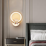 Crystal Butterfly Wall Sconce with LED Light in Gold Finish
