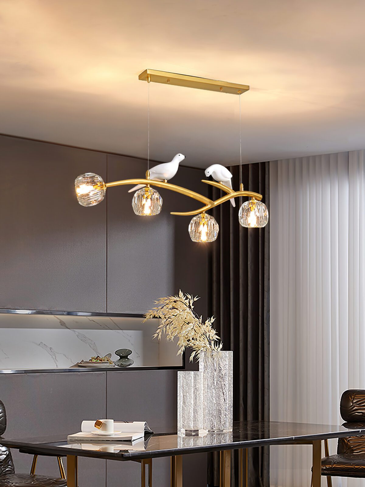 Magpie Branch Pendant Light