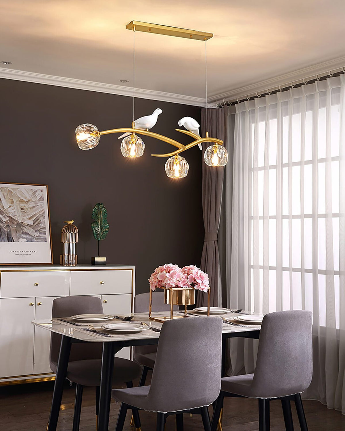 Magpie Branch Pendant Light