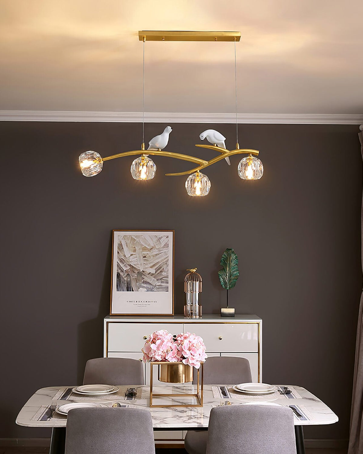Magpie Branch Pendant Light