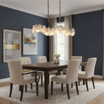 Mahina Cloud Glass Chandelier for Modern Dining Room and Living Room