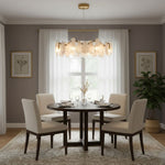 Mahina Cloud Glass Chandelier for Modern Dining Room and Living Room