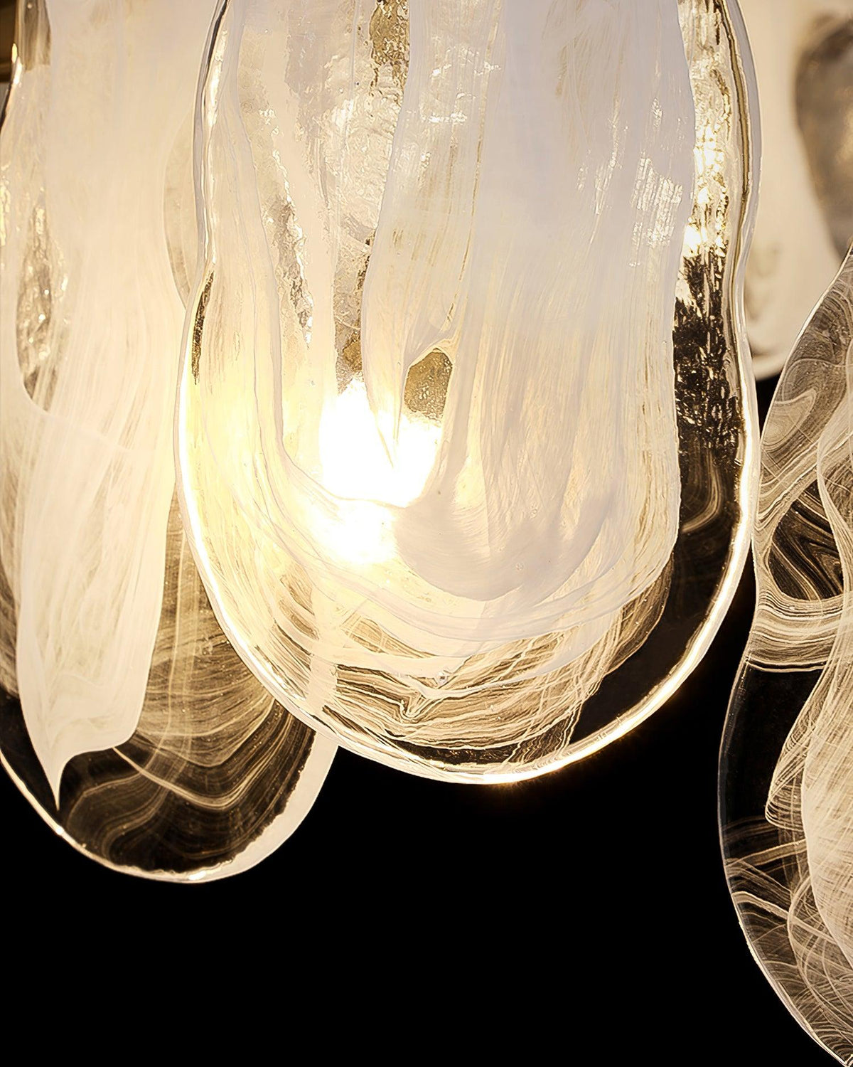 Mahina Cloud Glass Chandelier for Modern Dining Room and Living Room