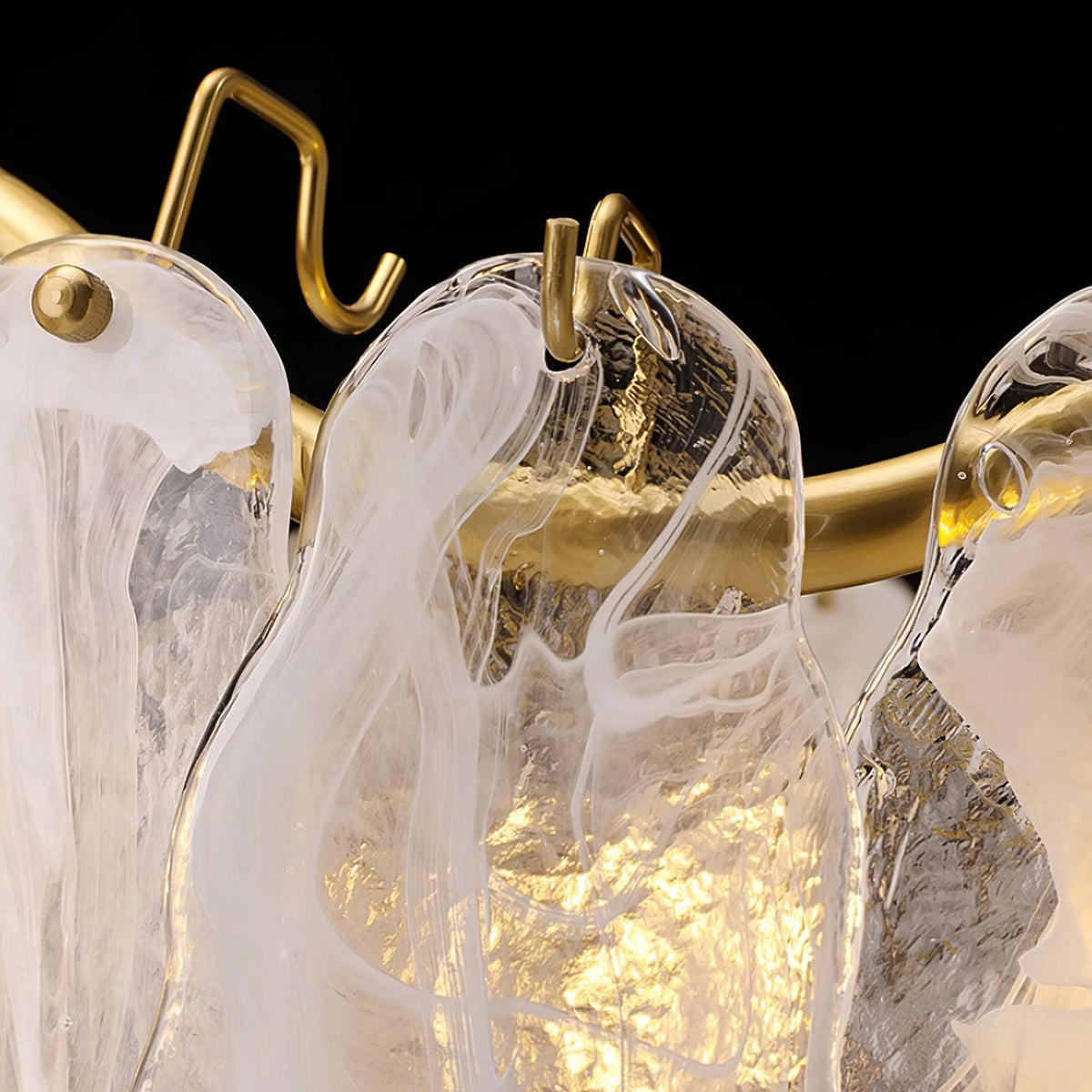 Mahina Cloud Glass Chandelier for Modern Dining Room and Living Room