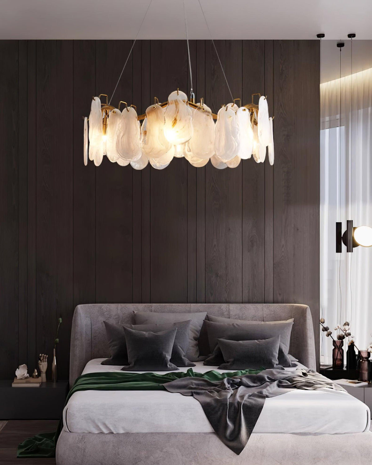 Mahina Cloud Glass Chandelier for Modern Dining Room and Living Room
