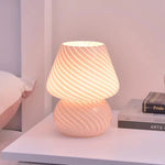 Creative Glass Retro Mushroom Table Lamp