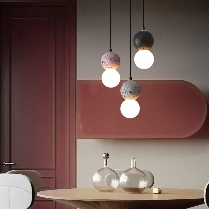 Nordic Modern Simple Terrazzo Chandelier