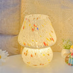 Creative Glass Retro Mushroom Table Lamp