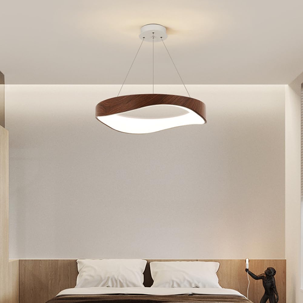 Nordic Creative Wood Grain Study Ceiling Lamp