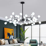 Creativity Firefly Led Chandelier Black Gold For Living Room Bedroom Hall Home Decor Indoor Lighting Minimalist Ceiling Pendant