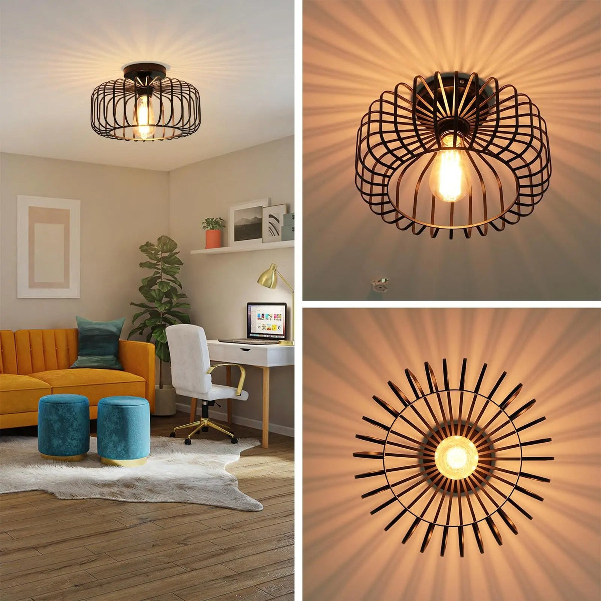 American Style Minimalist Ceiling Lamp For Interior Decoration
