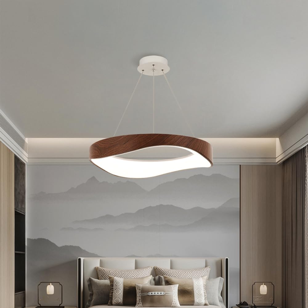 Nordic Creative Wood Grain Study Ceiling Lamp