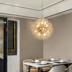 Luxury Style Living Room Lamp Nordic Dandelion Crystal Chandelier