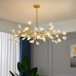 Creativity Firefly Led Chandelier Black Gold For Living Room Bedroom Hall Home Decor Indoor Lighting Minimalist Ceiling Pendant