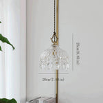 All Copper Retro Light Luxury Crystal Glass Small Pendant Lamp