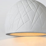 Malva Pendant Light – Sculptural White Clay LED Pendant for Modern Interiors