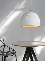 Malva Pendant Light – Sculptural White Clay LED Pendant for Modern Interiors