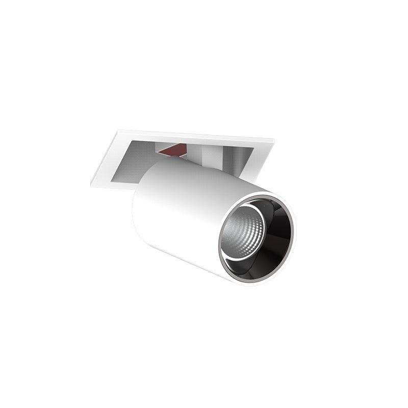 Adjustable Recessed LED Spotlight with Tiltable Cylinder Heads