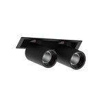 Adjustable Recessed LED Spotlight with Tiltable Cylinder Heads