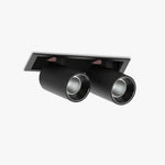Adjustable Recessed LED Spotlight with Tiltable Cylinder Heads
