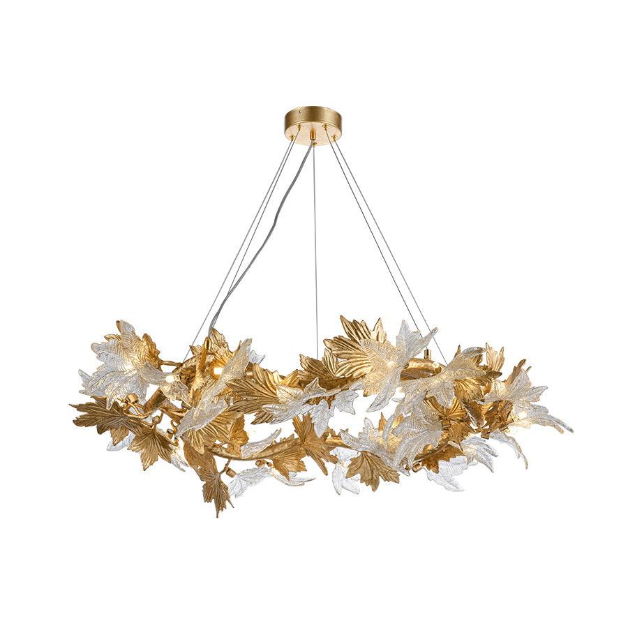 maple-leaf-brass-chandelier