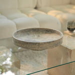 Sculptural Stone Catchall Tray for Entryway and Coffee Table Decor