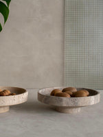 Sculptural Stone Catchall Tray for Entryway and Coffee Table Decor