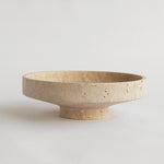 Sculptural Stone Catchall Tray for Entryway and Coffee Table Decor