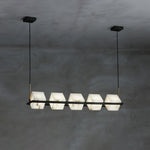 Alabaster Square Box Chandelier