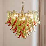 Marielle Glass Chandelier – Modern Art Deco Pendant Light for Dining Room & Foyer