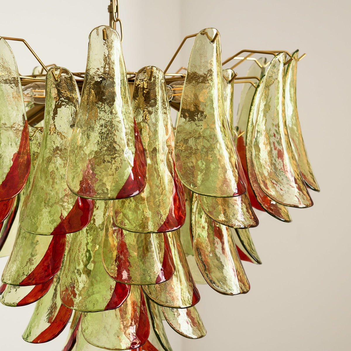 Marielle Glass Chandelier – Modern Art Deco Pendant Light for Dining Room & Foyer