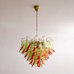 Marielle Glass Chandelier – Modern Art Deco Pendant Light for Dining Room & Foyer