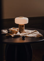 Maris Rechargeable Marble Table Lamp – Cordless LED Accent Light