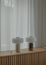 Maris Rechargeable Marble Table Lamp – Cordless LED Accent Light