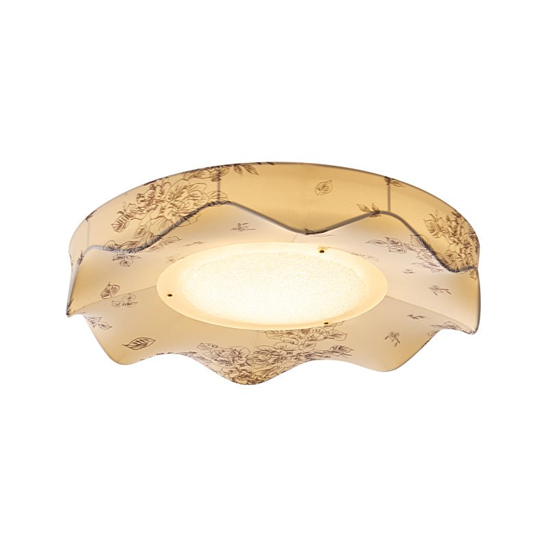 Marisca Flush Mount Ceiling Light – Modern Fabric LED Ceiling Lamp for Bedroom & Living Room