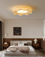 Marisca Flush Mount Ceiling Light – Modern Fabric LED Ceiling Lamp for Bedroom & Living Room