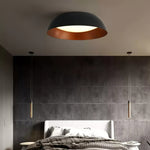 Marlow Shadow Ceiling Lamp – Modern Flush Mount LED Light in Matte Black