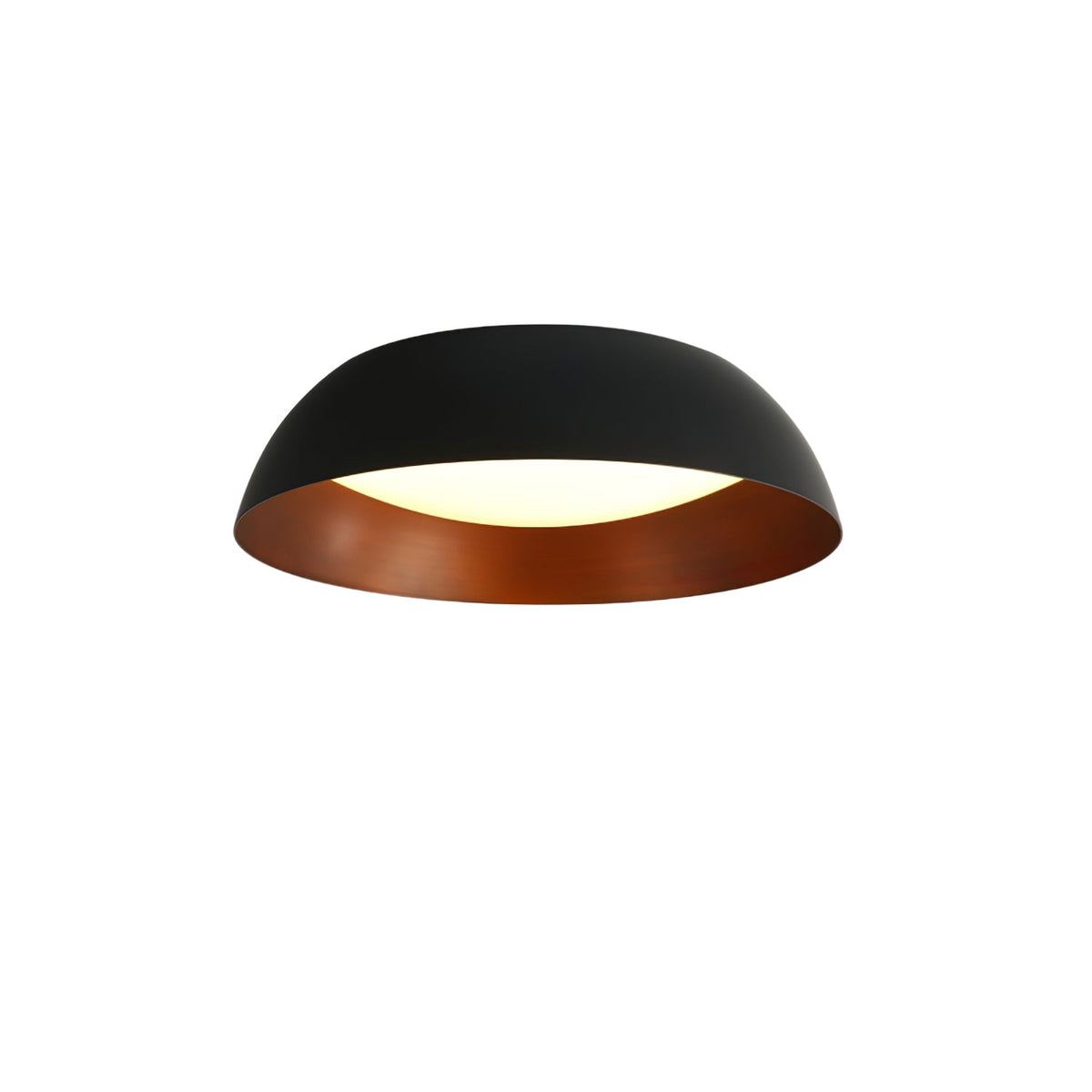 Marlow Shadow Ceiling Lamp – Modern Flush Mount LED Light in Matte Black