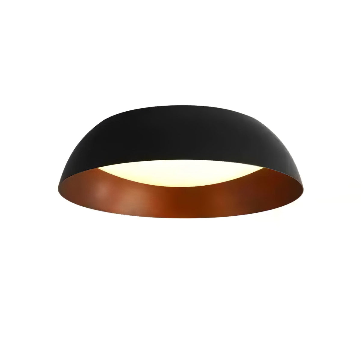 Marlow Shadow Ceiling Lamp – Modern Flush Mount LED Light in Matte Black