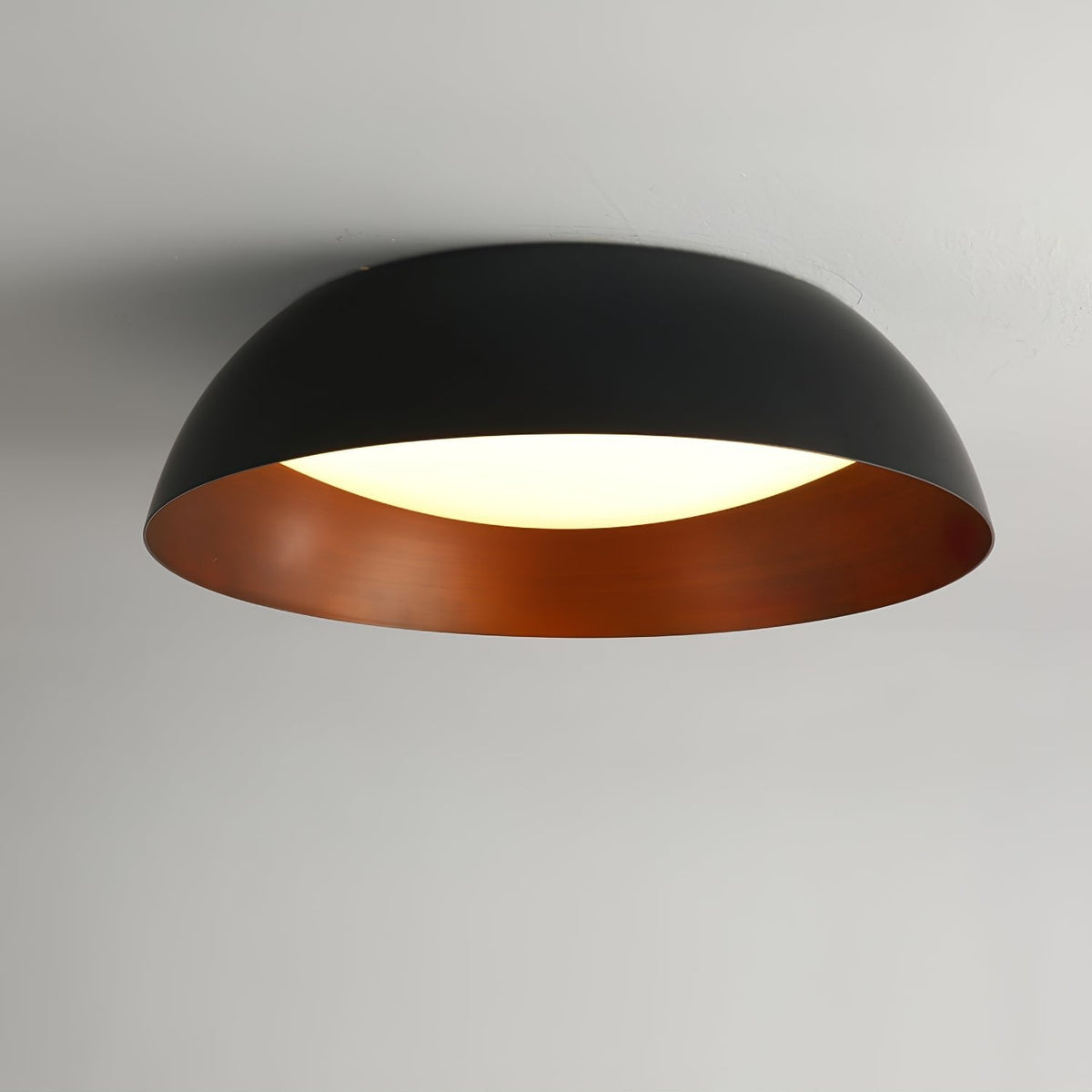 Marlow Shadow Ceiling Lamp – Modern Flush Mount LED Light in Matte Black