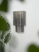 Marlowe Wall Sconce in Smoke Grey Glass and Gold Metal